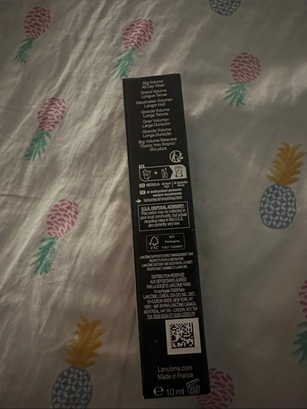 Monsieur Big Mascara - Black Brand new